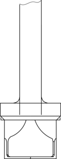 Sectional drawing: V-Port plug by SAMSON